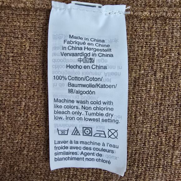 J. Crew Vanessa Cardigan Sweater Jacket Open Front Longline S Cotton Camel Tan - Picture 12 of 12